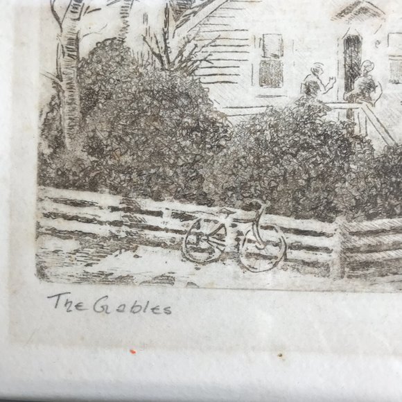 Richard B Lyttle The Gables Etching 1986 - Picture 4 of 9